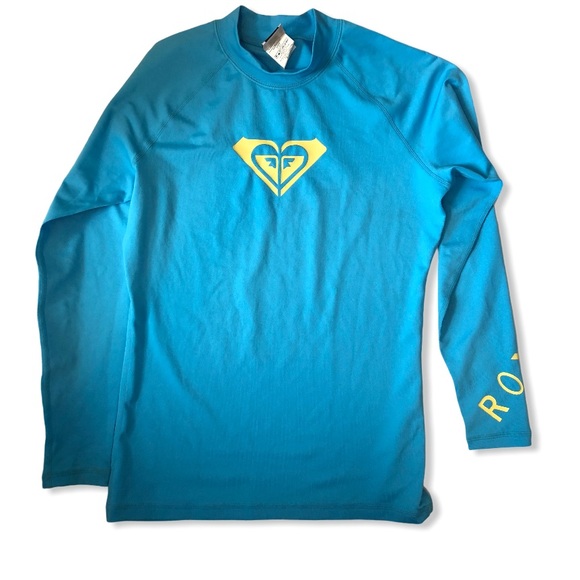 Roxy Long Sleeve Rash Guard Top Swim Cover - Picture 1 of 5